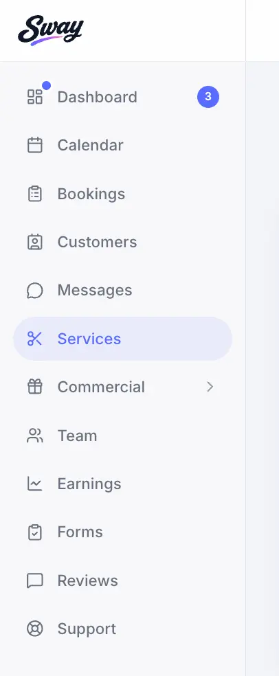 Navigate to Services in sidebar
